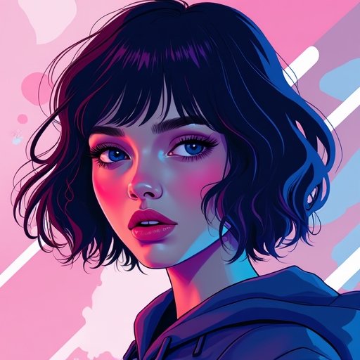 Flux_Dev_a_stunning_illustration_of_A_stunning_digital_portrai_1